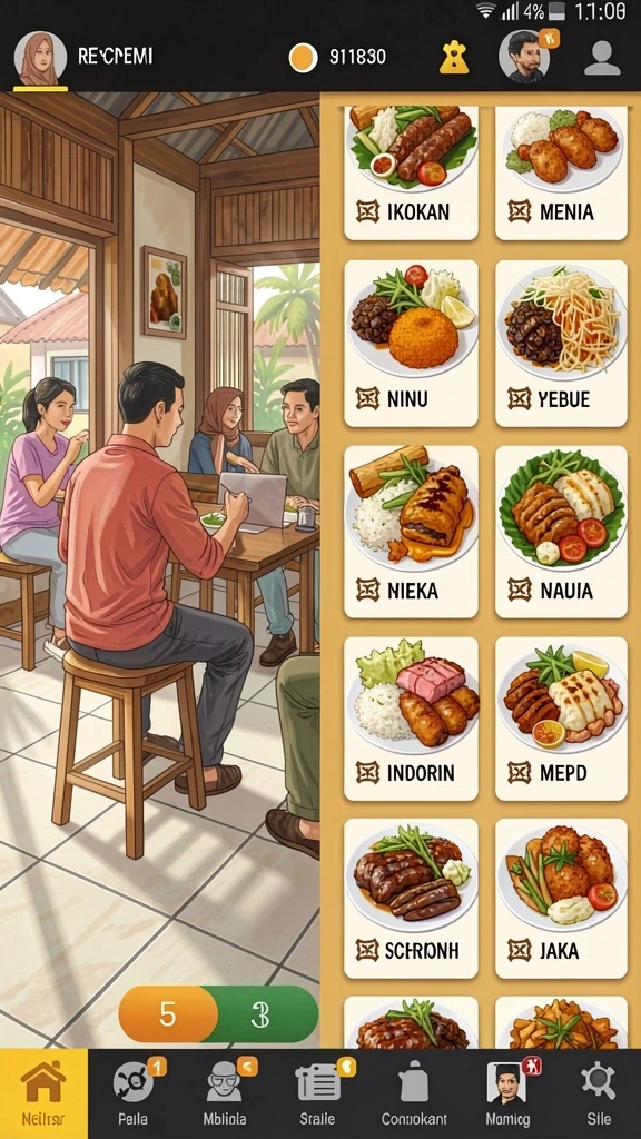 666f - Tampilan awal game yang menarik dan menawan.