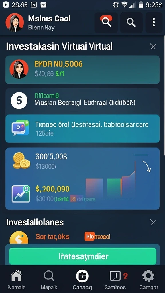 danagame - Tampilan antarmuka yang mudah dipahami.
